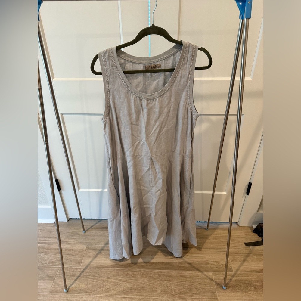 Flax Light Gray Casual dress